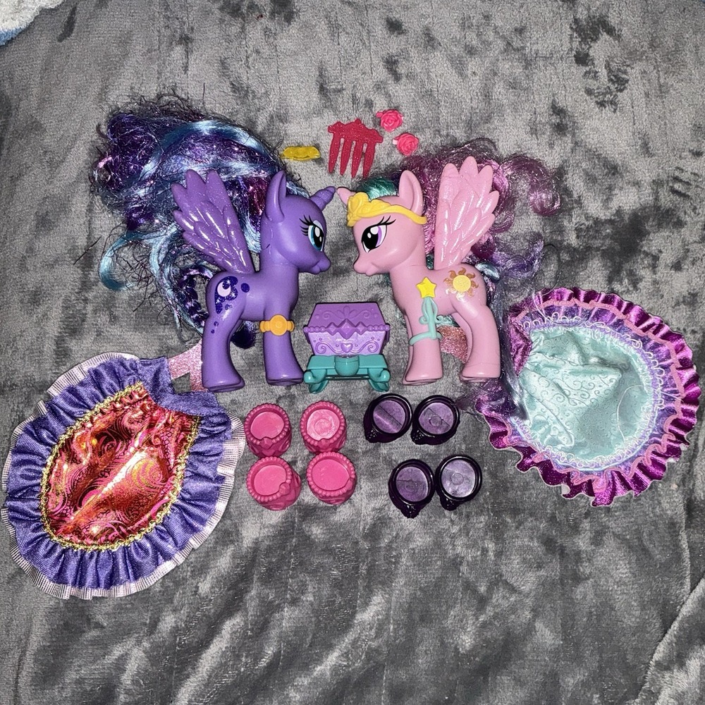 My Little Pony G4 Luna Celestia Fashion Style Brushables Accessories Chest